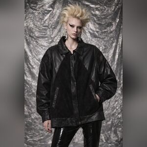 Chic Black Leather Jacket for Women